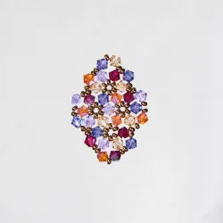  - Brooch Rhombus S Terence -  - Laiton bronze